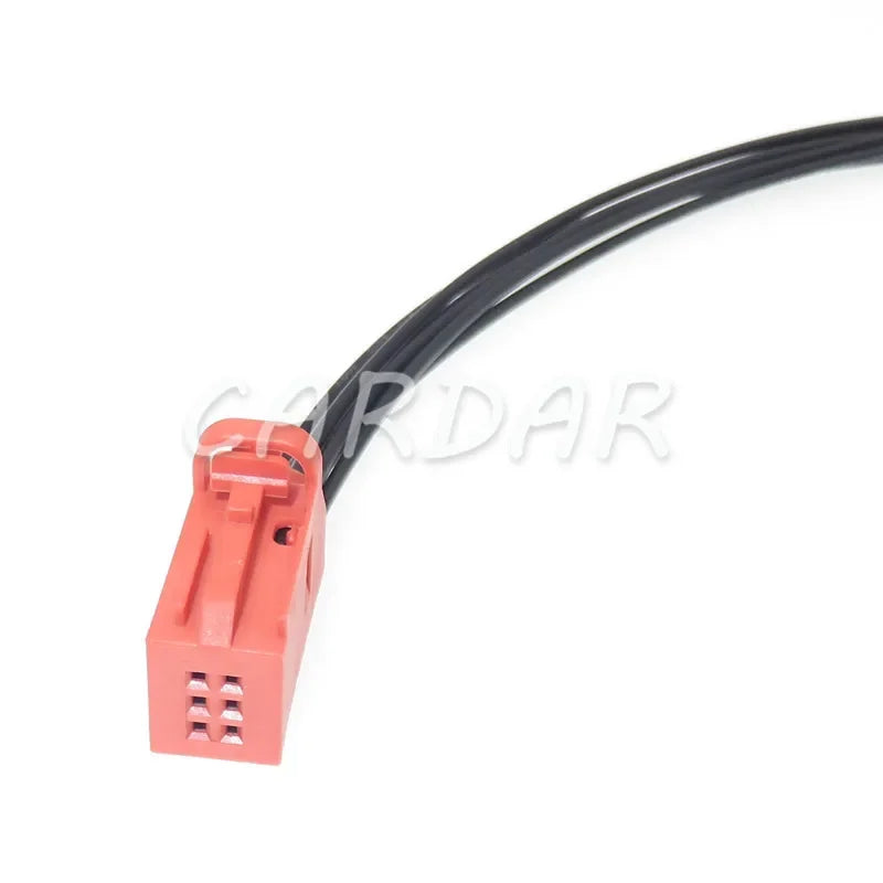 6 Pin 4D0 971 636B 1534121-3 4D0971636B Red Car Tire Pressure Alarm Wiring Harness Unsealed Socket