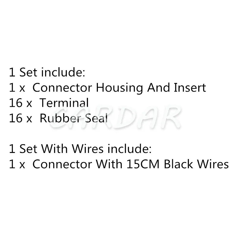 16 Pin Electrical Wiring Automotive Connector Auto Socket