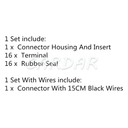 16 Pin Electrical Wiring Automotive Connector Auto Socket