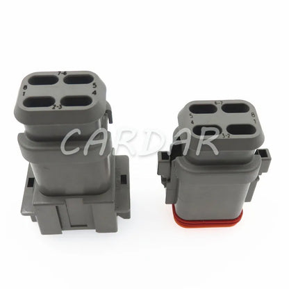8 Pin DT04-8P-E008 DT04-8S-E008 Black Colour DT Series Automotive Waterproof Connector Plug With Terminals