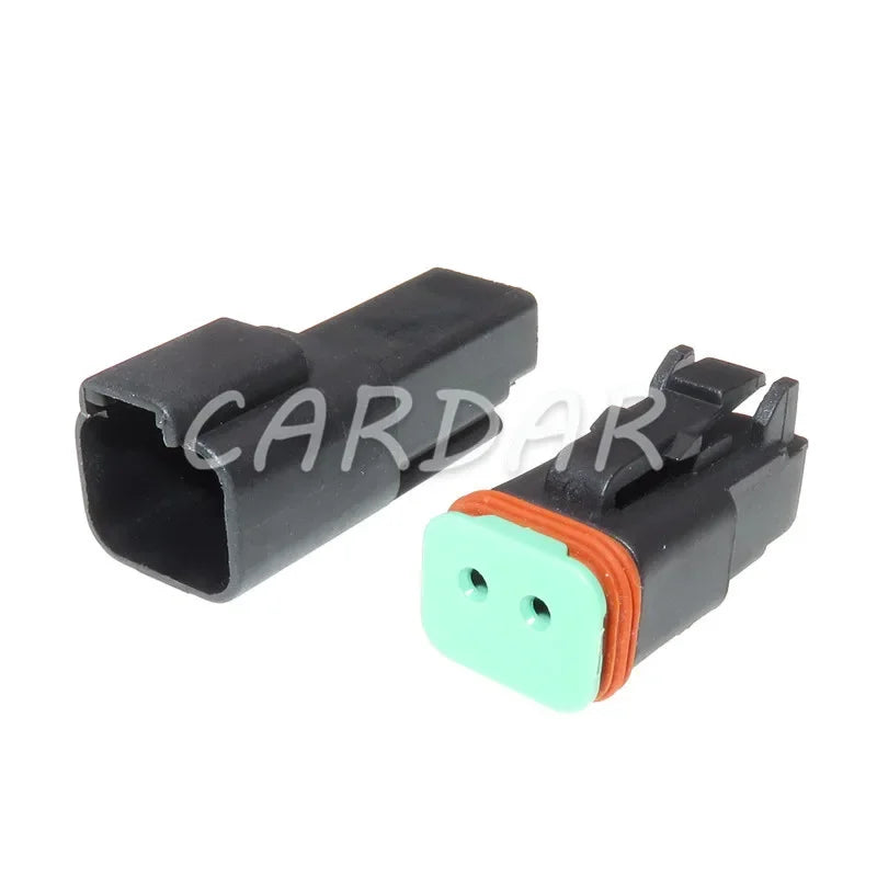 2 Pin Deutsch DT04-2P DT06-2S Waterproof Automotive Connector Black Auto Plug For Mazda