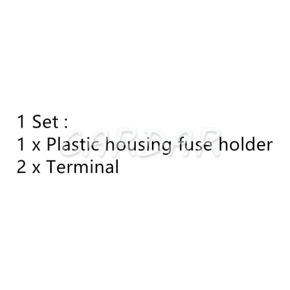 Mini Fuse Holder with Crimp Terminal Small Blade Type Inline InLine Fuse Holders for Car Auto Connector