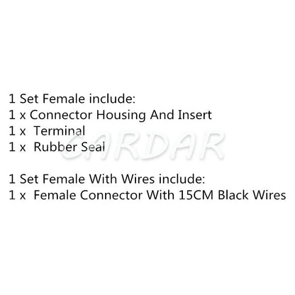 1 Pin Connector TS Sealed Series Automotive Connector High Current Auto Motorcycle Wiring Socket