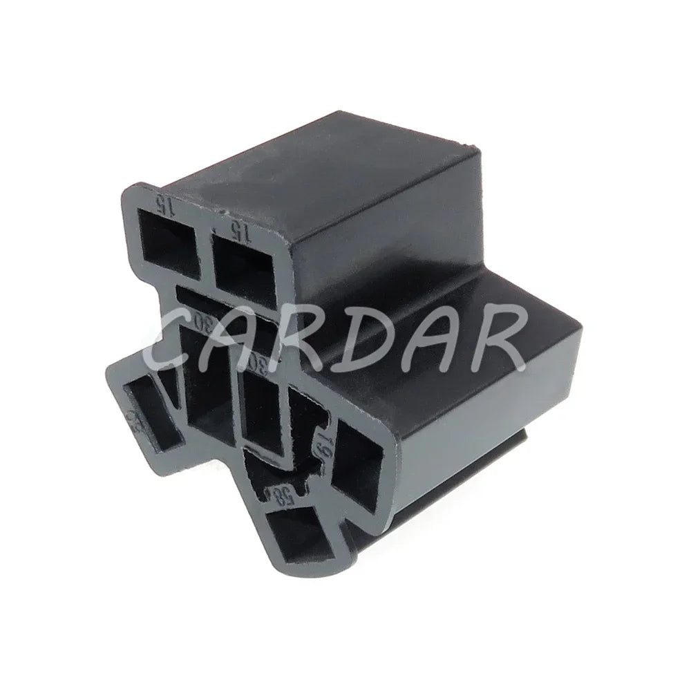 7 Pin 6.3 9.5 Series Black Auto Electrical Composite Connector Car Unsealed Wiring Socket With Terminal