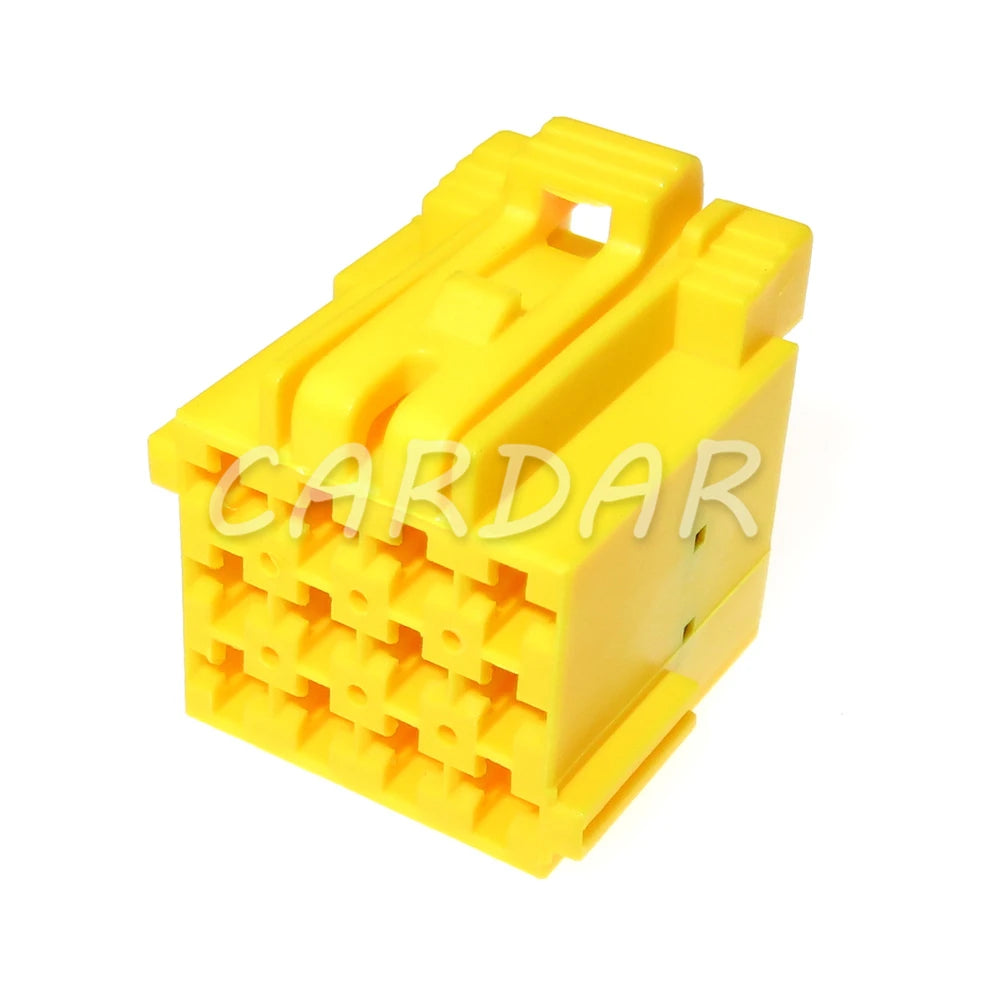 12 Pin 3.5 Series Yellow Auto Electric Cable Unsealed Female Socket Male Plug With Terminal 1-967622-6 1-967627-6