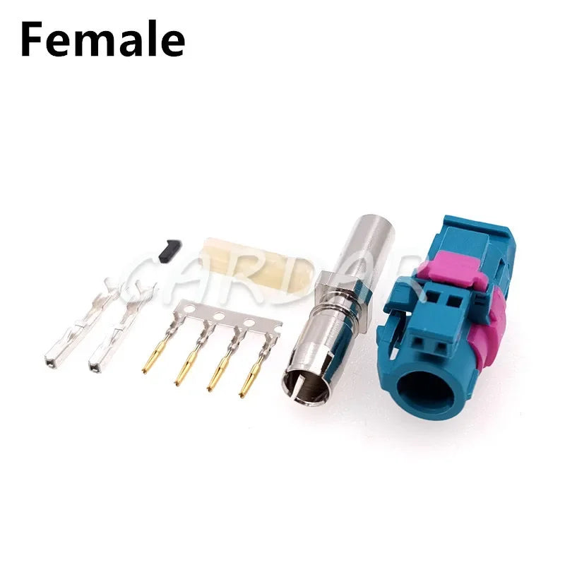 LVDS 6 Pin HSD Connector Automotive Socket Universal Auto Audio Modification Plug
