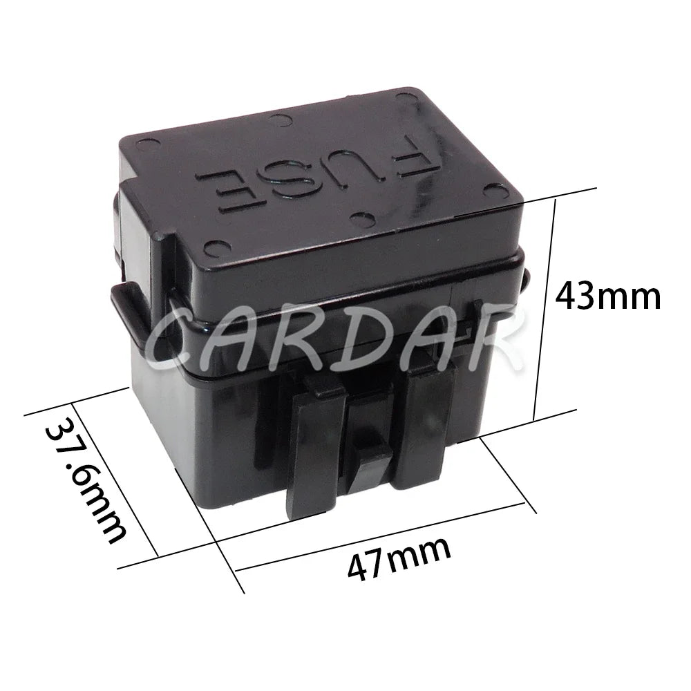4 Way Black Standard Automotive Circuit Controller Box Medium Relay Fuse Box Assembly Car Insurance Fuse Holder