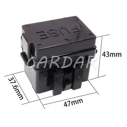 4 Way Black Standard Automotive Circuit Controller Box Medium Relay Fuse Box Assembly Car Insurance Fuse Holder