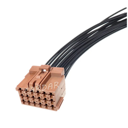 18 Pin Brown Automobile Wire Unsealed Connector 1-967624-6 Car Modification Socket Auto Accessories