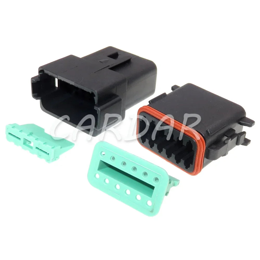 12 Pin 1.6 Series Car Cable Socket Car Window Plastic Housing Wire Connector For Excavator Crane DT04-12P DT04-12S