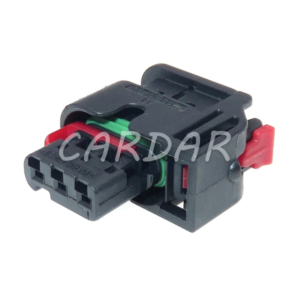 3 Pin 1.2 Series 1488992-5 Auto Waterproof Plug Black Electrical Connector Cable Wiring Terminal Socket