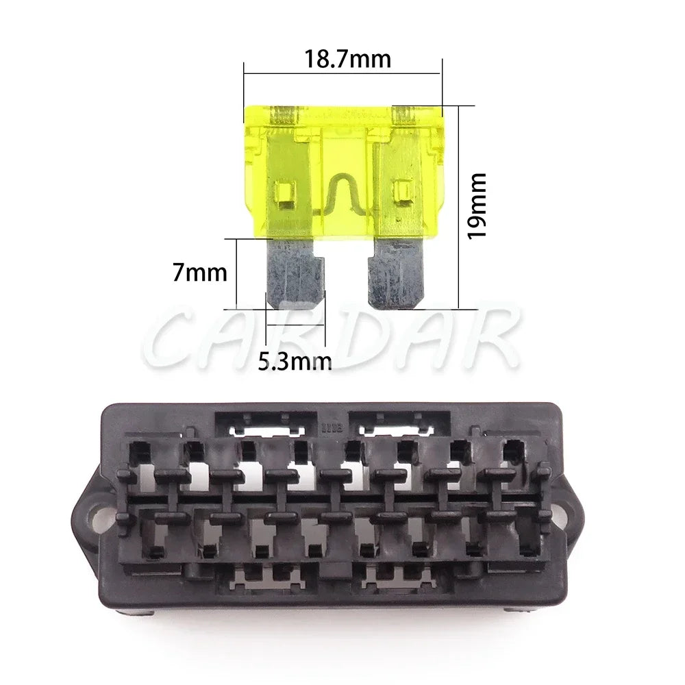 8/10/12/15 Way Standard Automobile Circuit Controller Box with Crimp Terminal Middle Car Blade Fuse Holder