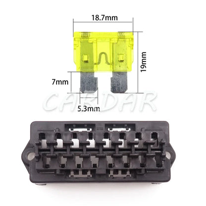 8/10/12/15 Way Standard Automobile Circuit Controller Box with Crimp Terminal Middle Car Blade Fuse Holder