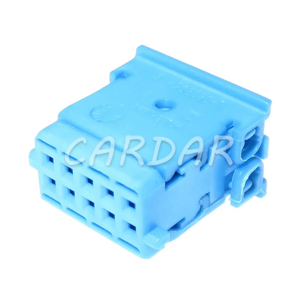 10 Pin 0.6 Series Miniature Car Low Current Unsealed Electrical Socket 3-968636-1 Blue Auto Wire Connector