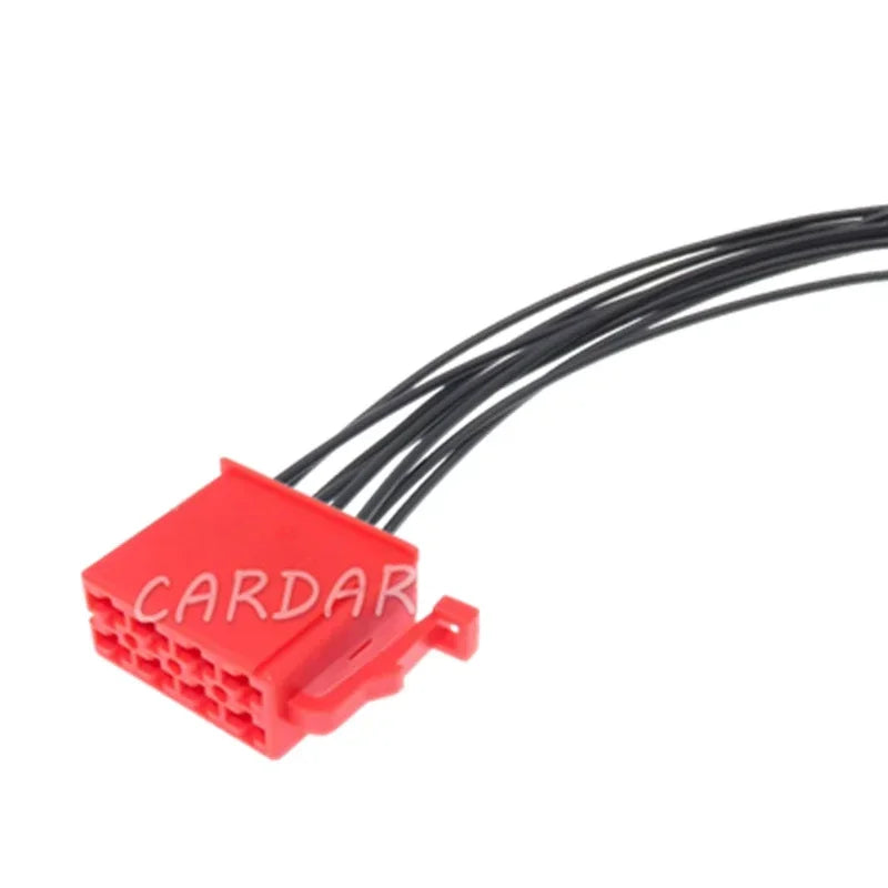 8 Pin 2.8 Series Red Plastic Housing Electrical Connector Car Wiring Harness Socket Auto Parts