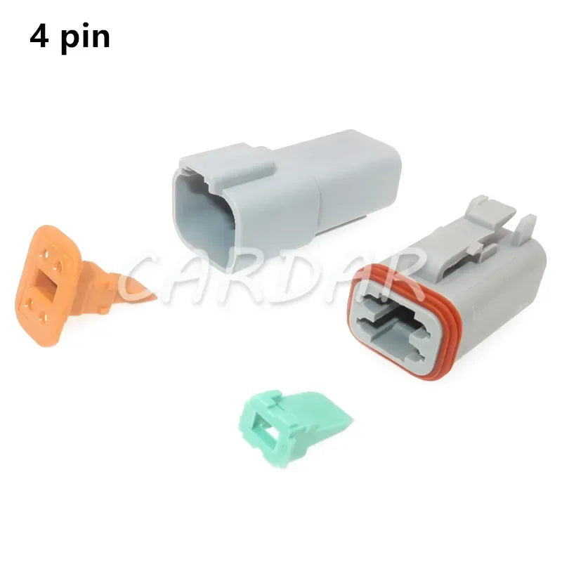 Deutsch DT 2 3 4 6 8 12 Pin Waterproof Connector Electrical Wire Socket 22-16AWG For Car Bus Motor Truck Engine Gearbox