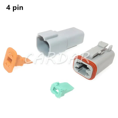 Deutsch DT 2 3 4 6 8 12 Pin Waterproof Connector Electrical Wire Socket 22-16AWG For Car Bus Motor Truck Engine Gearbox