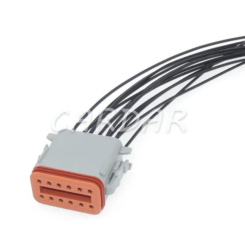 12 Pin DT06-12S DT06-12P DT Series Grey Plug Automotive Connector Waterproof Electrical Wire Socket For Deutsch