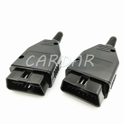 Universal OBDII 16 Pin/Way OBD2 OBD 2 Automotive Connector Plug OBD-II Socket
