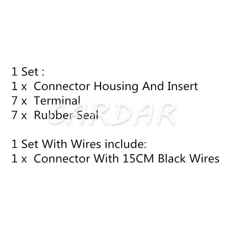 7 Pin 282194-1 Automotive Connector Wiring Socket 282768-1  Waterproof Plug