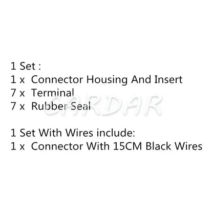 7 Pin 282194-1 Automotive Connector Wiring Socket 282768-1  Waterproof Plug