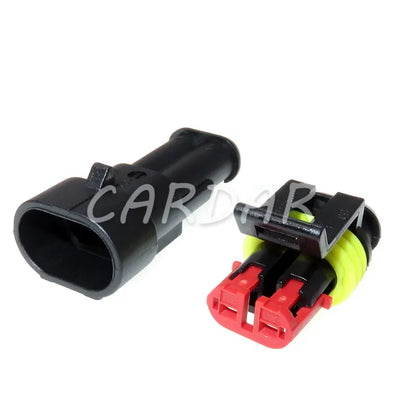 2 Pin 282104-1 282080-2 AMP SuperSeal Waterproof Electrical Automotive Connector Wiring Socket For Cars