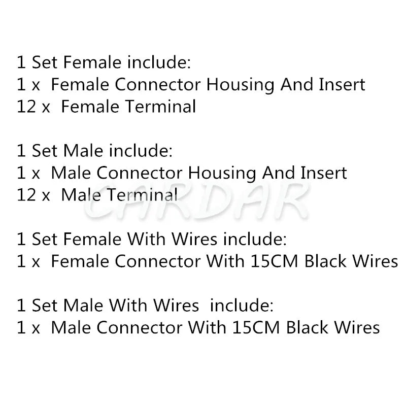 12 Pin DTM DTM04-12P / ATM04-12P DTM06-12S / ATM06-12S Auto Deutsch Connector Automotive Connectors With Pins