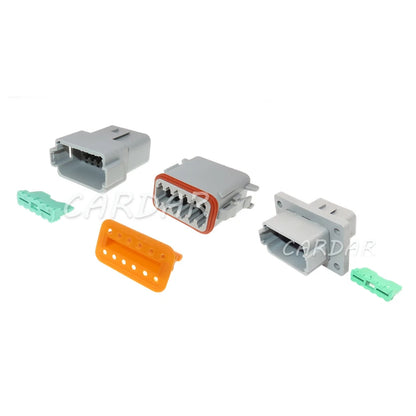 12 Pin DT06-12S DT06-12P DT Series Grey Plug Automotive Connector Waterproof Electrical Wire Socket For Deutsch