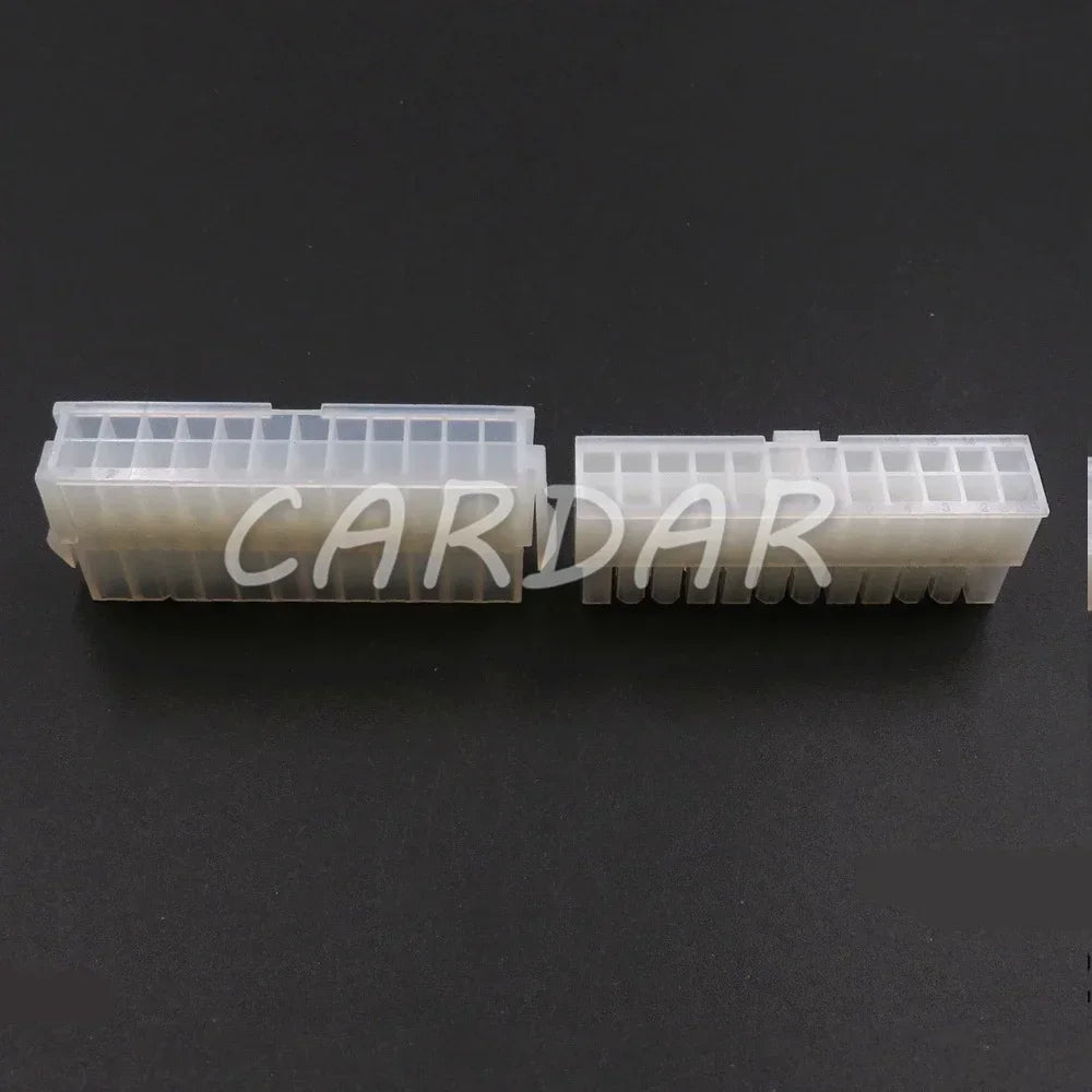 24 Pin Automobile Computer Replacement Connector Parts Car Electric Cable Unsealed Socket 3901-2240 3901-2241