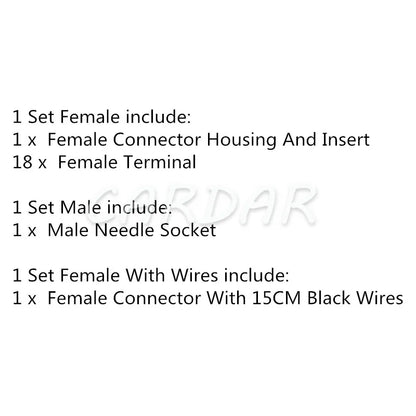 18 Pin MX23A18SF1 MX23A18XF1 Automotive Waterproof Copnnector ECU Socket For Honda