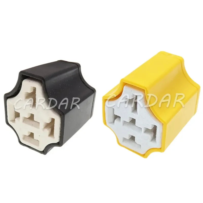 5 Pin Automotive Ceramic Relay Holder High Temperature Relay Sockets Light Lamp Bulb Headlight Extension Connector