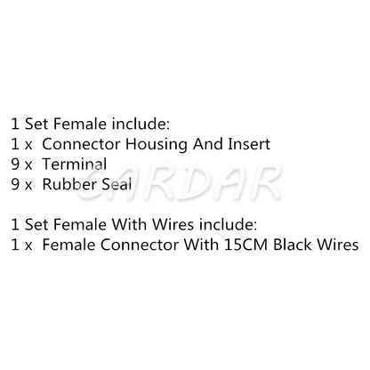 9 Pin 90980-12A23 7283-4658-30 90980-12362 4F5902-0000 Automotive Connector Sealed Car Waterproof Automotive Wire Socket