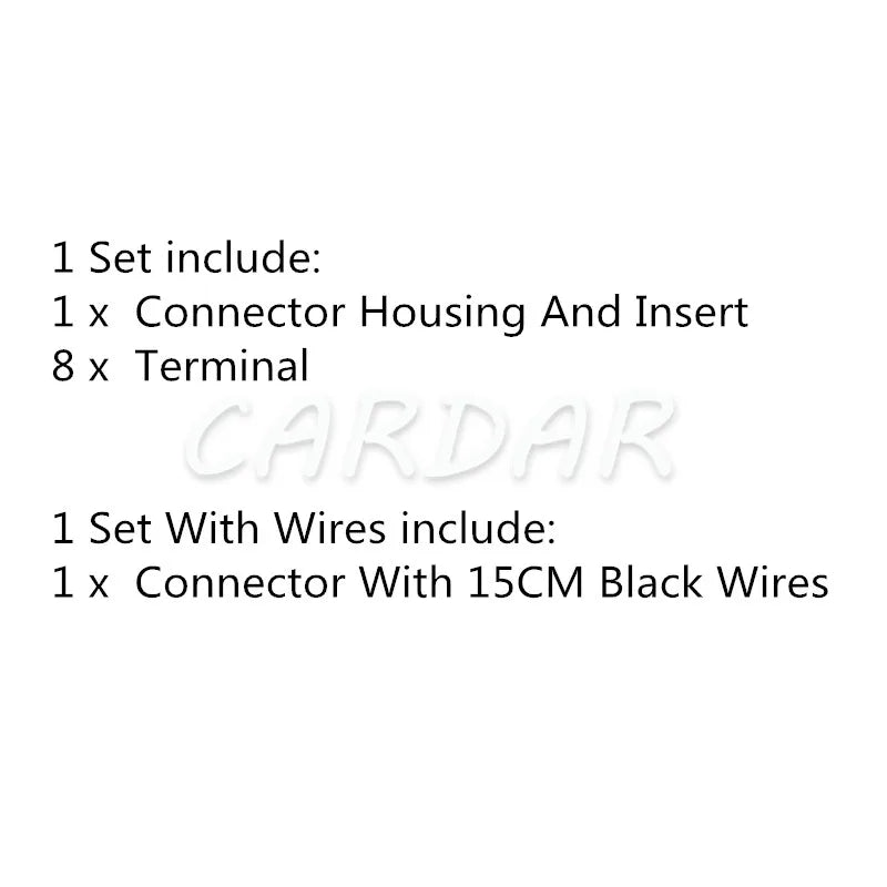 8 Pin Automotive Pin Connector Car Wire Cable Socket With Terminals