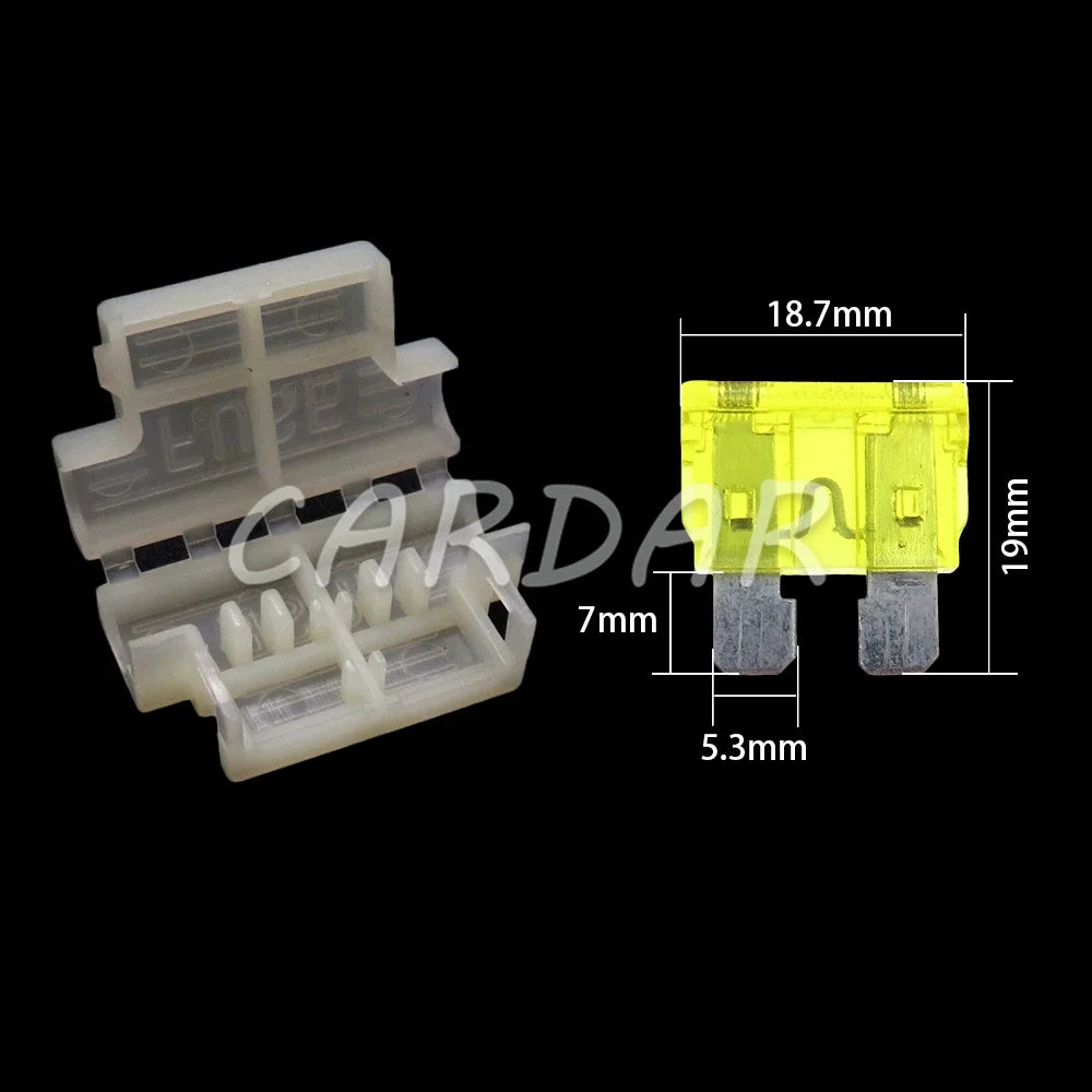 1 Way Auto Standard Middle Fuse Holder Car Middle Fuses Box Automobile Blade Type Fuse Block