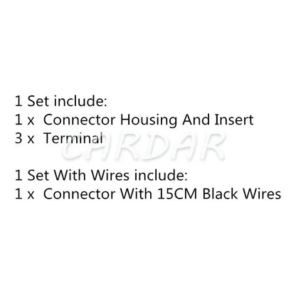 3 Pin 1 Series H4 Lamp Holder Plug Auto Parts Car Plastic Housing Unsealed Headlights Cable Socket
