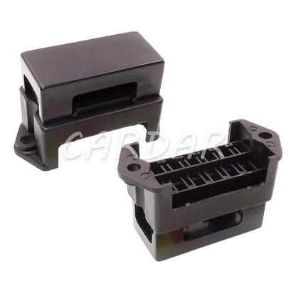 6 Way Middle Black Automobile Wire Controller Box Car Fuse Holder Assembly Standard Auto Insurance Socket