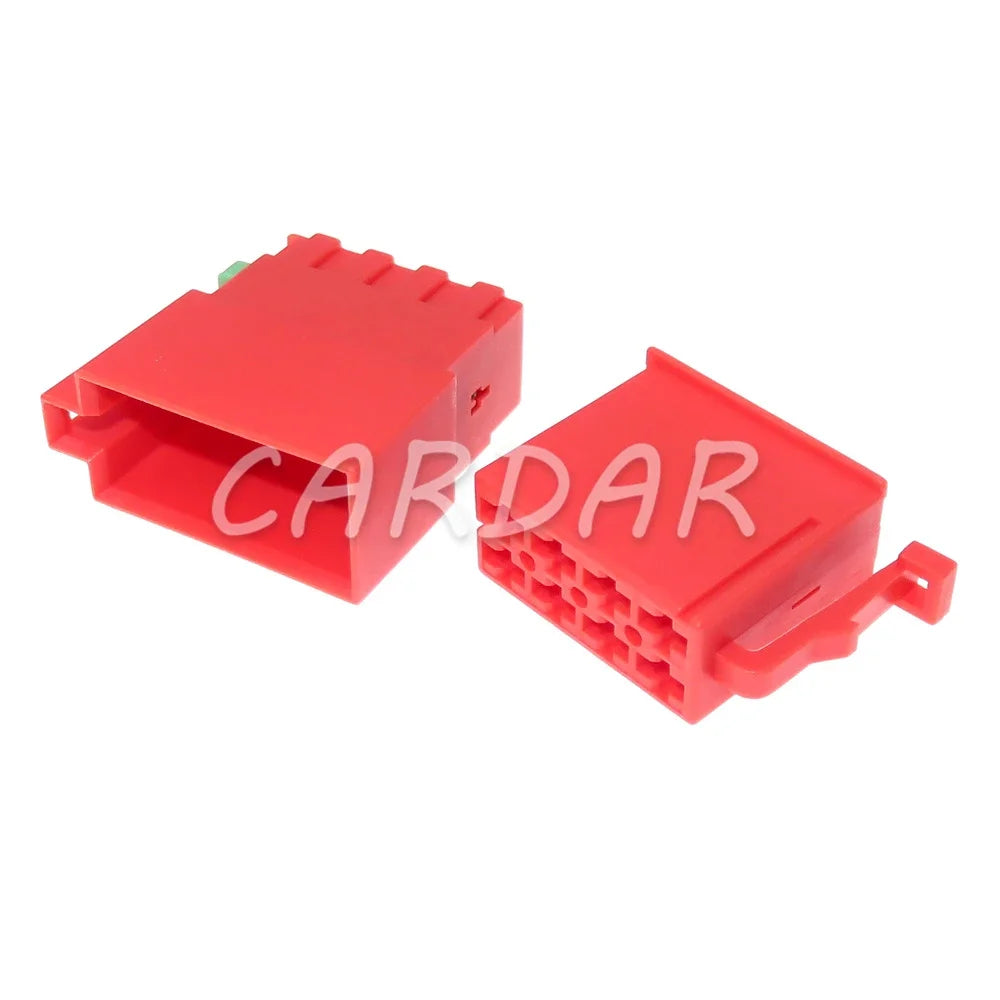 8 Pin 2.8 Series Red Plastic Housing Electrical Connector Car Wiring Harness Socket Auto Parts