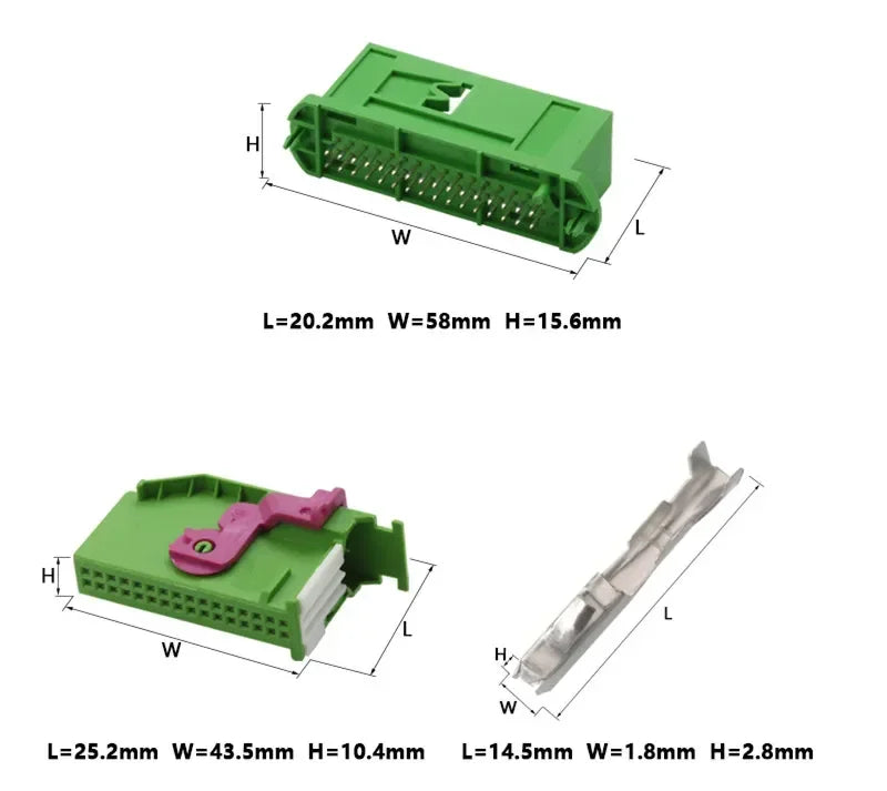 32 Pin 1719058-1 1719057-1 AMP Plug Automotive Connector ECU Auto Wiring Connector Cable Socket