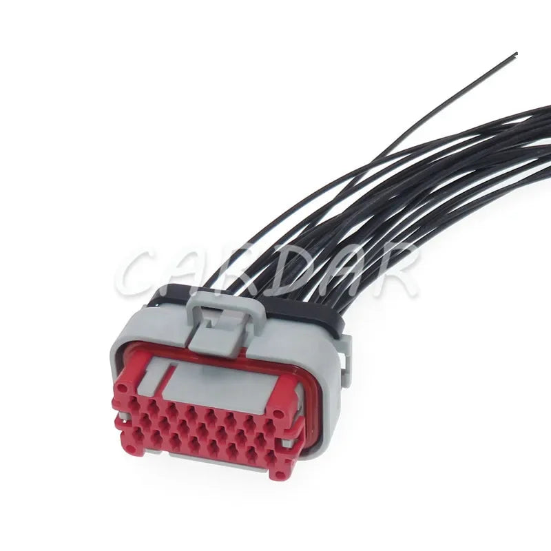 23 Pin 770680-4 Grey Tyco Automotive Waterproof AMP Sealed Connector With Crimp Terminals