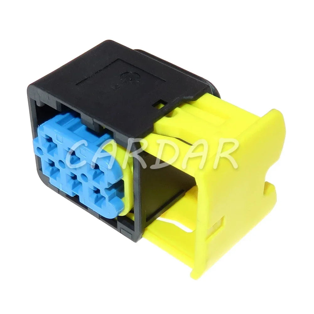 6 Pin 4-1418437-1 Automotive Modification Parts Blue 3.5 Series Auto Plastic Housing Cable Socket Sealed Connector