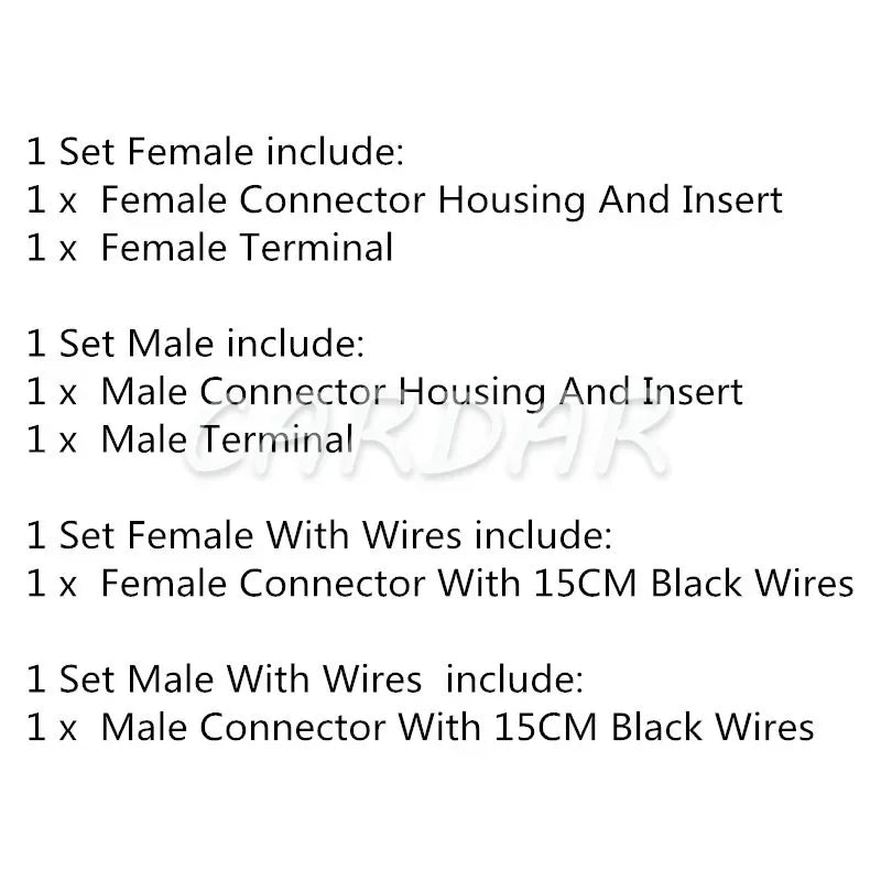 1 Pin 6.3 Series Automobile High Current Wiring Harness Unsealed Socket Electric Wire Connector