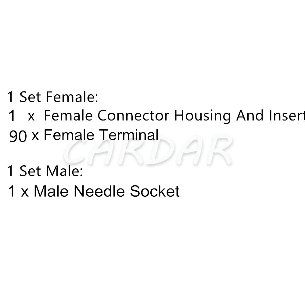 90 Pin ECU Auto Connector 211 PC902S0009 Wiring Socket Automotive Plug 211PC902S0009 211-PC902S0009