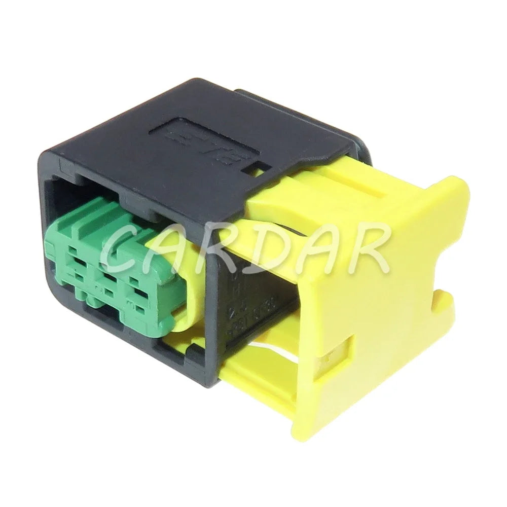 3 Pin 1.5 Series High Temperature Resistance New Energy Green Wiring Socket For Automobile 3-1418448-1