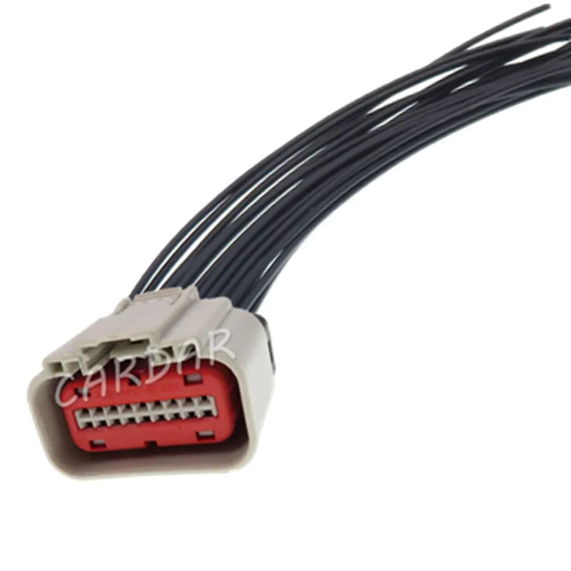 18 Pin 1488533-6 Auto Air Flow Meter Plug Car Radar Cable Connector Gray Wire Socket With Terminals