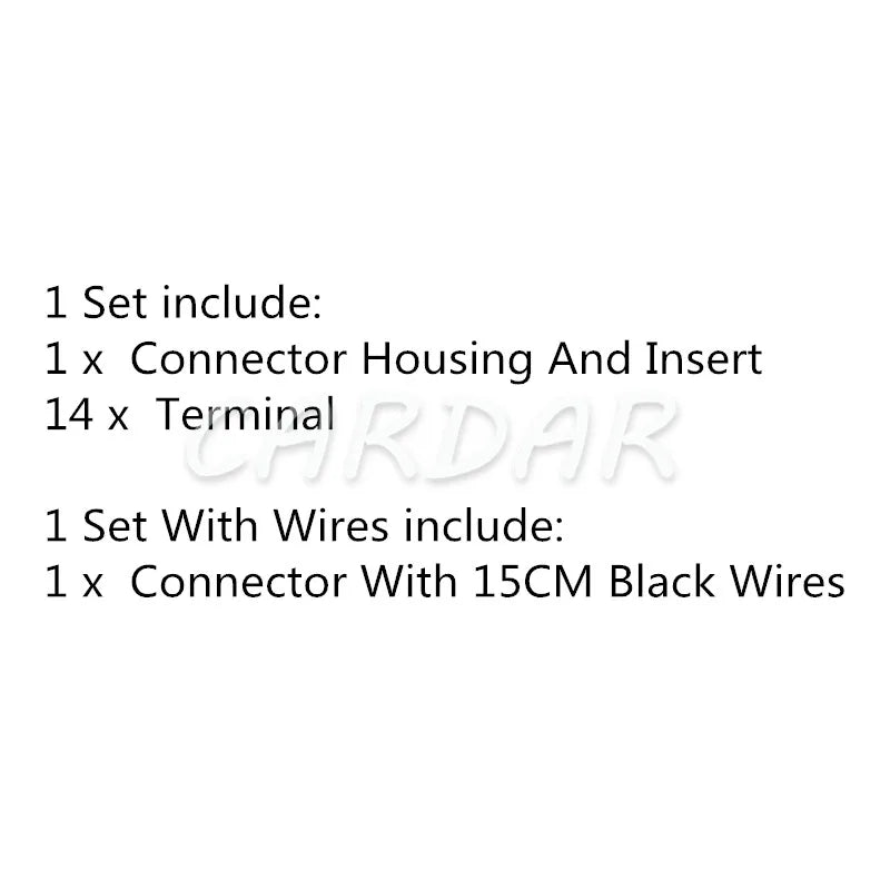 Conector Eléctrico de Cableado Automotriz de 14 Pines 929504-5 con Terminales para VW Audi