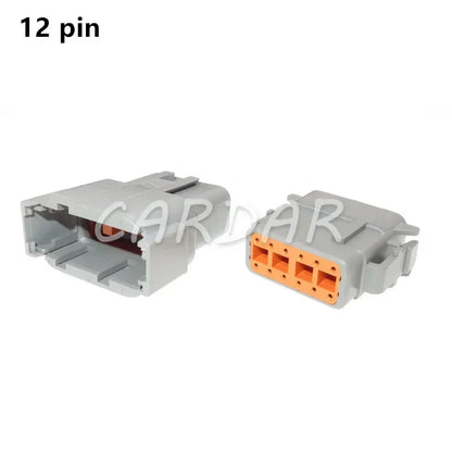 Deutsch DTM Waterproof Wire Connector Kit DTM06-2/3/4/6/8/12S DTM04-2/3/4/6/8/12P Automotive Sealed Plug with pins