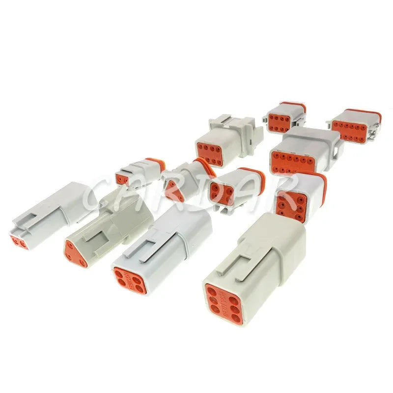 Deutsch DT 2 3 4 6 8 12 Pin Waterproof Connector Electrical Wire Socket 22-16AWG For Car Bus Motor Truck Engine Gearbox