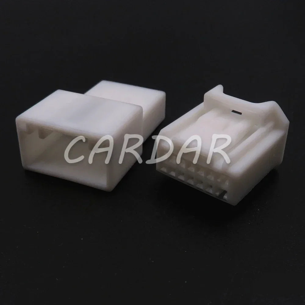 14 Pin White Connector Miniature Auto Male Female Docking Wiring Socket Car Electric Cable Harness Composite Plug