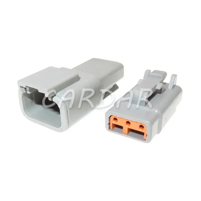3 Pin Deutsch DTM DTM06-3S/ATM06-3S DTM04-3P/ATM04-3P Wire Connector Gray Waterproof Auto Socket