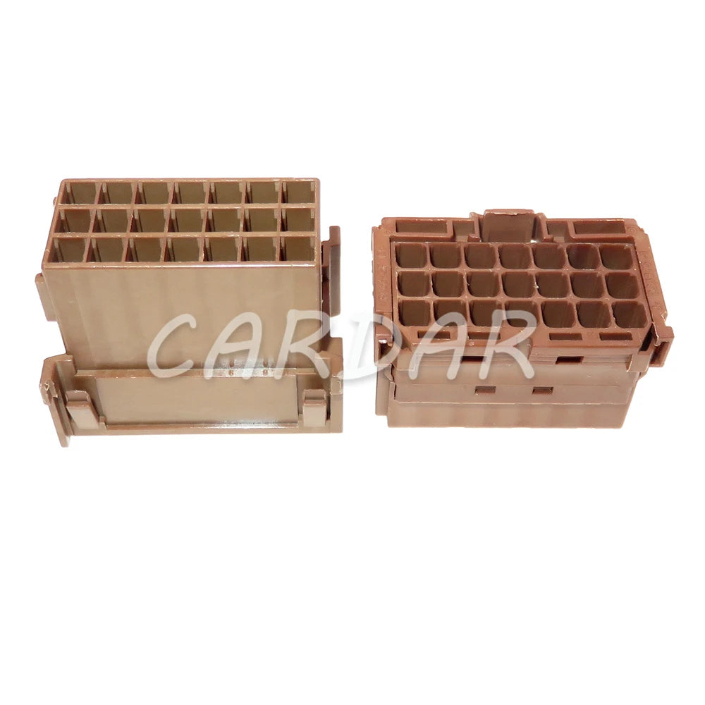 21 Pin Car Male Plug Female Socket Brown Auto Electric Cable Unsealed Connector 967635-1 1-967630-1 8-968975-1